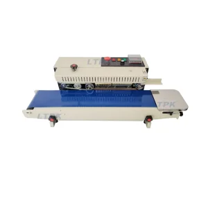 FR900 Semi-Automatic Horizontal Continuous Band Sealer for Plastic, Foil, and Aluminum Snack and Tea Bags