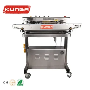 FRQM 1080 Semi Automatic Multifunctional Vacuum Continuous Belt Food Packaging Film Paper and Plastic Sealing Machine