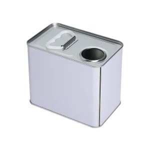 FURUN Promotion 2.5L Tinplate Rectangle Can Metal Handle Plastic Lids Aerosol Engine Oil Paint Thinner Additive Tin Container