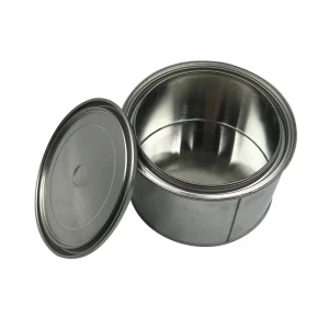 Factory 0.8KG Round Tinplate Metal Empty Can Customized Tin Packaging Containers for Paint Chemical Industry Oil