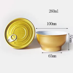 Factory 2 PC Empty Metal Bowls Tin Cans 85g & 170g Aluminum Base for Oil Tuna Fish Mackerel Wet Pet Food Canning Bowls