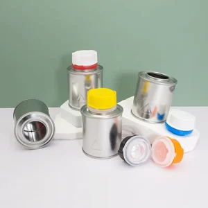 Factory 200ml 250ml 300ml Empty Fuel Additive Oil Tin Can for Car Care with Triangle Marker