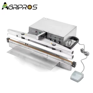 Factory Automatic Foot Sealing Machine for Cooked and Dry Pre-Made Food Packaging, Modified Atmosphere Sealing Machine