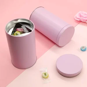 Factory Coffee Tea Cylinder Tin Box Custom Macha Tin Can Tightness Lid Glossy Matte Finish YX067 Model Metal Can