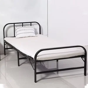 Factory Collapsible Metal Bed Iron Home Bed Frame Metal Iron Bed