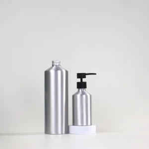 Factory Custom 500ml Slant-Shoulder Slim Aluminum Bottle with Fine Mist Spray
