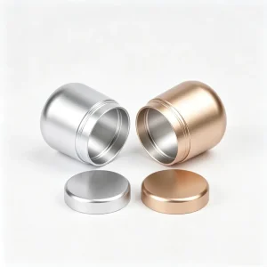 Factory Custom 60g Round Metal Tin Can with Screw Lid for Candy, Tea, Coffee, Powder, and Matcha