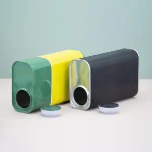 Factory Custom Accept Printing 4L Rectangular Tinplate Container Empty Tin Can Metal Engine Oil Tin Cans for Chemicals Package