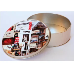 Factory Custom Design Round Metal Cosmetic Containers and Tins