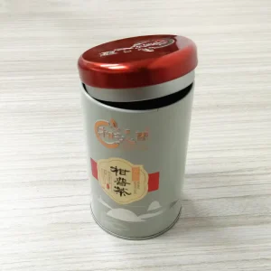 Factory Custom Design Round Tea Coffee Sugar Chocolate Metal Tin Box Packaging with Seal Lid Storage Metal Food Tin Can