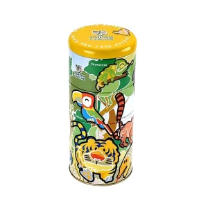 Factory Custom Eco Friendly Round Stackable Tea Tin Metal Tinplate Can for Tea Coffee Cake Storage Packaging Black Plated
