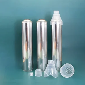 Factory Custom Empty Oxygen Aerosol Can 100ml 200ml Portable Medical Metal Aerosol Tin Can for Oxygen Gas Packaging