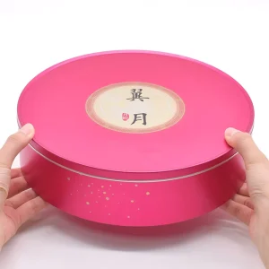 Factory Custom Food Grade Round Metal Tin Can with Sealed Lid for Cake, Cookie, and Gift Packaging