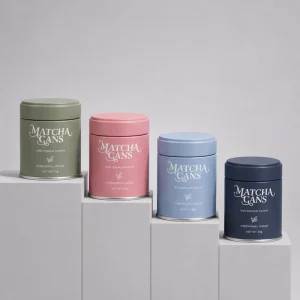 Factory Custom Logo Empty Matcha Powder Food Tin Can 30g Airtight Aluminium Can Screw Lid Eco Friendly Recycled Packaging