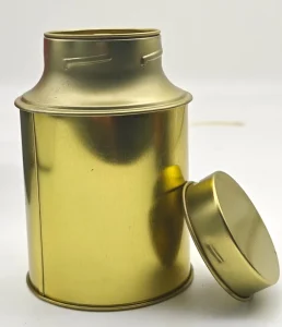 Factory Custom Metal Sealed Cans Mini Leaf Tea Cylinder Tin Canisters Coffee Candy Can