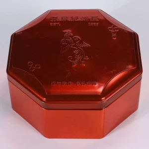 Factory Custom Printed Irregular-Shape Metal Box for Gift, Coffee, and Tea Packaging