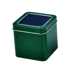 Factory Custom Tinplate Food Container Square Metal Can Christmas Coffee Chocolate Biscuit Jar Cake Packaging Metal Tin Can