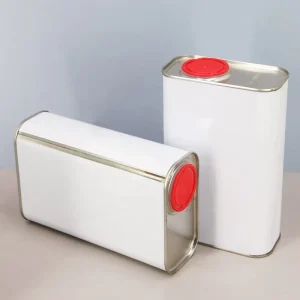 Factory Custom logo Engine Oil Can 1Liter Metal Square Tin Can Oil Can Motorcycle Gas Cans Rectangular Tin for Car