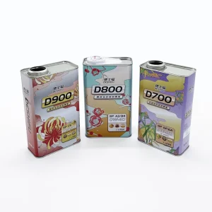 Factory Customized 1L Rectangular Tinplate Lubricant Oil Can with Offset Printing for Motor Oil Packaging