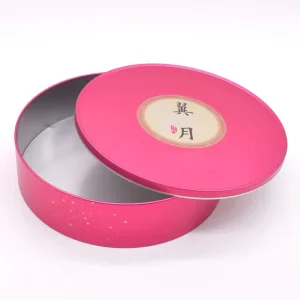 Factory Customized Round Food Grade Metal Tin Can with Sealed Lid for Cake, Cookie, and Gift Packaging