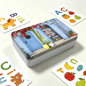 Factory Customized Tin Tinplate Box for Multifunctional Kids’ Card Storage Board Games