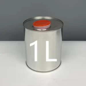 Factory Direct 1L Round Tinplate Drum Small Mouth Metal Container with Lug Cap for Chemical Packaging Hot Stamped Model Can