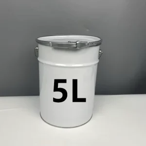 Factory Direct 5L Tinplate Cylinder Metal Paint Cans & Buckets Chemical Industrial Use Glossy Surface Clamp Cap Sealing