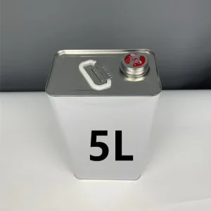Factory Direct 5L Tinplate Square Metal Cans Screw Lid Paint Aerosol Crude Oil Containers Metal Packaging