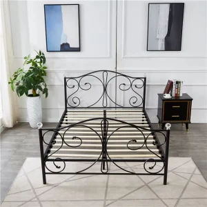 Factory Direct Custom Metal Bed Frame Full Double Size Adult Bed Queen King Size Bed
