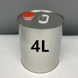 Factory Direct Customizable 4L Sealed Cylinder Tinplate Paint Bucket with Offset Printing for Chemical Use