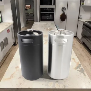 Factory Direct Double Wall Vacuum Cocktail Keg 5L 64oz 128oz Food Grade 304 Stainless Steel Wine Barrel