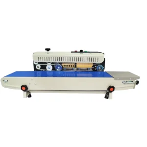 Factory Direct FR900 Automatic Continuous Sealing Machine for Commercial Plastic Bag Packaging Sealer High Efficiency