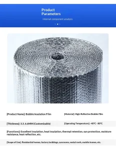 Factory Direct High Quality Modern Design Reflective Aluminum Foam Foil Heat Insulation Composite Metal Foil