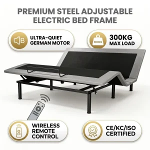 Factory Direct Sale and Customization of Black Metal Intelligent Lifting Bed and Bed Frames for Bedrooms