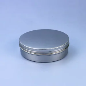 Factory Direct Sales 250ml Metal Aluminum Jar Food Grade Packaging Silver Round Aluminum Box Tin Can Cookie Box Chocolate Box
