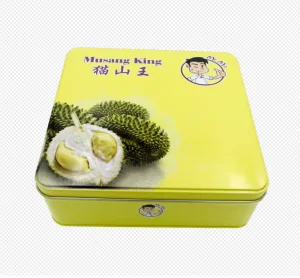Factory Embossed Square Metal Tin Box for Cookie Mooncake Tin Box Packaging
