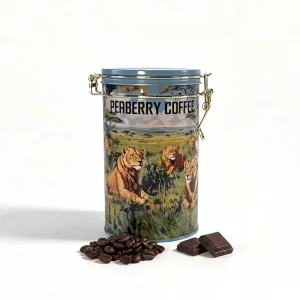 Factory Food-Grade Airtight Latch-Lock Round Lidded Tin Can for Tea Coffee Beans Cookies Chocolate and Snacks