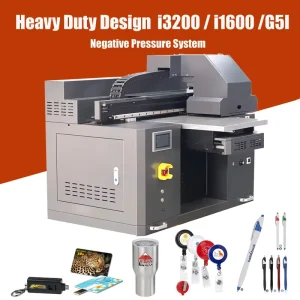 Factory High Quality A2+ Size I1600 Head UV Flatbed Printer for Acrylic Glass Metal Gifts Printing