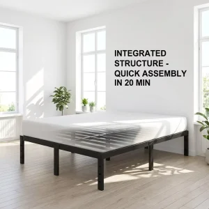 Factory Integrated Structure Quick Assembly Metal Bed Frame California King Full Size c