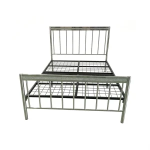 Factory Luxury Shiny Stainless Steel Crystal Bed Frame Rhinestone Decor Metal Bed Base Twin Full Queen King Size For Home