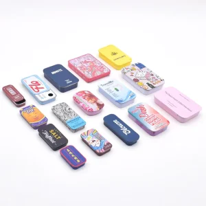Factory Metal Slide Gift Tinplate Box for Matches, Mints, and Candy, Custom Printed Mini Tin Box