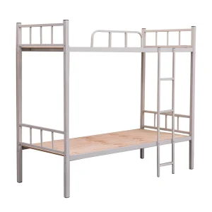Factory Modern Double Decker Bed Heavy Duty Steel Bunk Bed for Adults Design for Bedroom Apartment for