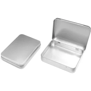 Factory New Design Food Grade Tinplate Metal Tin Tin Box Hinge Custom Tin Can