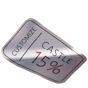 Factory OEM ODM Metal Labels Stickers for Packaging Custom Label Sticker for Consumer Electronics