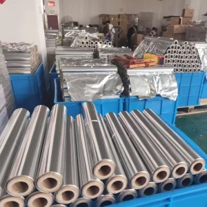 Factory Price 1kg 3kg Aluminum Foil Food Wrap in 30cm 45cm 50cm Sizes 150 Meters Small Rolls High Quality Food Grade Material