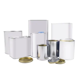 Factory Price 200ml Cylinder Metal Can Glossy Surface Press Fit Cap Wood Stain Lacquer Thinner Small Bare Tinplate Can