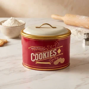 Factory Price Food Safe Cake Metal Tin Can Box With Lid Tin Container Gift Candy Oval Shape Biscuit Tin Box