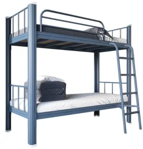 Factory Price Metal Bunk Bed Kids Bunk Bed with Stairs Heavy Duty Adult Bunk Bed No Box Spring Needed