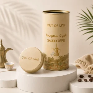 Factory Printed Round Luxury Tinplate Food Grade Tea Tin Box with Double Lid Glossy Finish Custom Logo for Coffee & Tea
