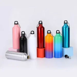 Factory Promotional Aluminium Sport Metal Water Container Camping Hiking Running 500ml 750ml Custom LOGO Aluminum Water Bottles